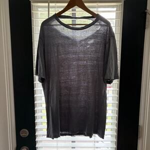 Vintage Super Thrashed Distressed Worn Zombie WIP Work T-Shirt Men's Size L